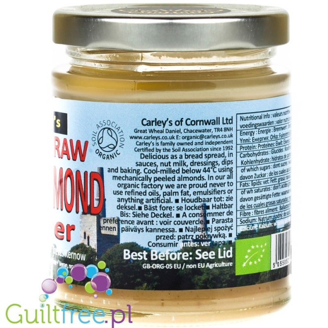 Carley's Organic Raw White Almond Butter 
