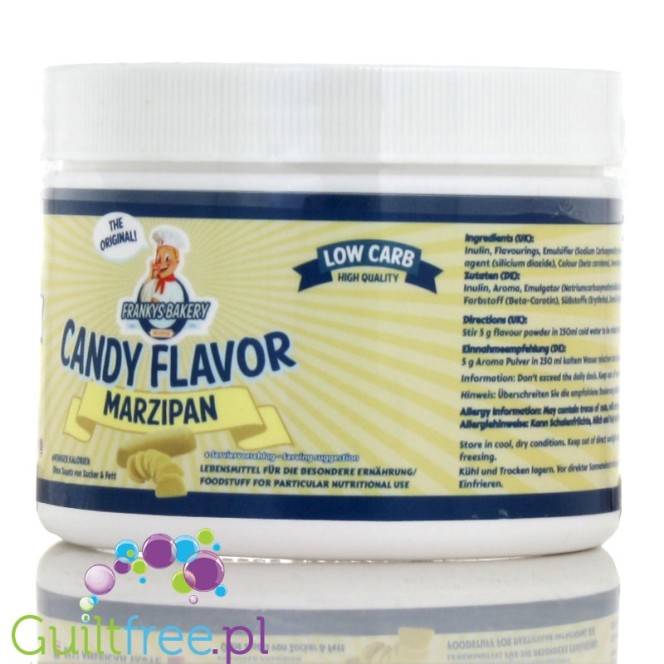 Franky's Bakery Candy Flavor Powdered Food Flavoring, Marzipan - powdered marzipan, no sugar, contains sweeteners