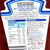Heinz Tomato Ketchup 50% Less Sugar & 25% less salt