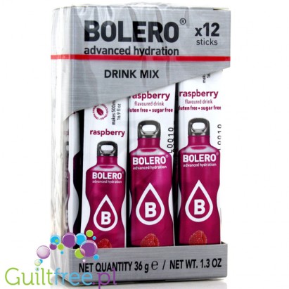 Bolero Instant Fruit Flavored Drink with sweeteners, Raspberry