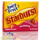 Starburst Juicy Fruit Strawberry sugar free chewing gum