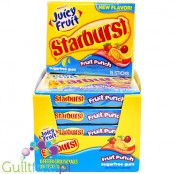 Starburst Juicy Fruit Fruit Punch sugar free chewing gum