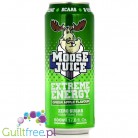 Muscle Moose Moose Juice, green apple flavor carbonated energy drink with BCAA and B vitamins with sweeteners - Low calorie carb