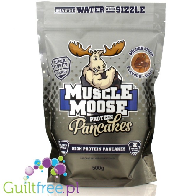 Muscle Moose protein pancakes with sweeteners