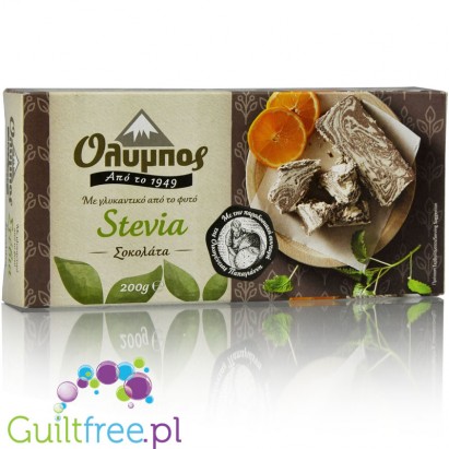 Olympos sugar-free halves with chocolate-flavored stevia