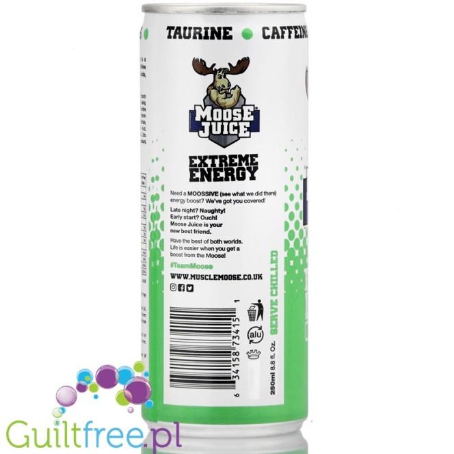 Moose Moose Muscle Energy Juice Extreme Mijito Zero Sugar