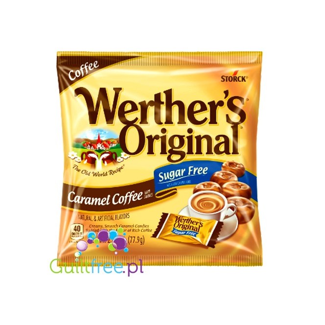 Werther's Original Caramel Coffee Cukierki Bez Cukru Karmel & Kawa
