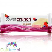 Power Crunch Wild Berry Creme - proteinowy wafelek ze stewią, Śmietanka & Owoce Leśne
