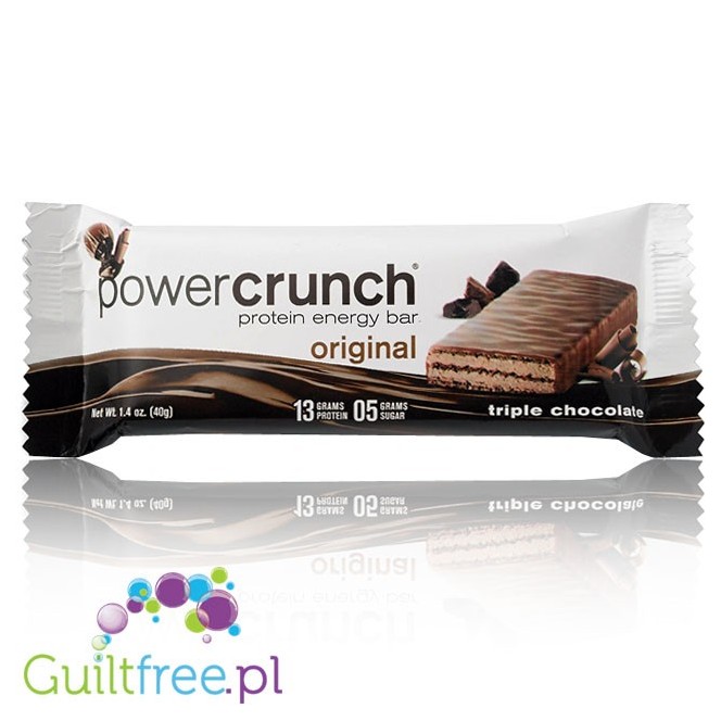 Power Crunch BNRG Triple Chocolate Stevia sweetend protein waffer