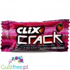 Clix Crack Truskawka, guma do żucia bez cukru