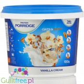 Feel Free Porridge, Vanilla Cream - owsianka proteinowa 34g białka, z BCAA i HMB