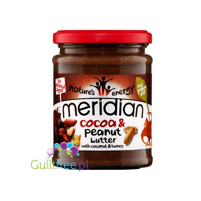 Meridian masło orzechowe z kakao i miodem