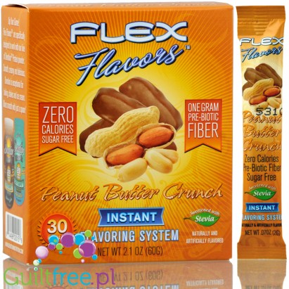 Flax Flavors Peanut Butter Crunch ero calorie system