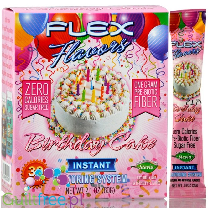 Flax Flavors Birthday Cake zero calorie system