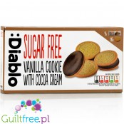 Diablo sugar free vanilla cookie with cocoa cream