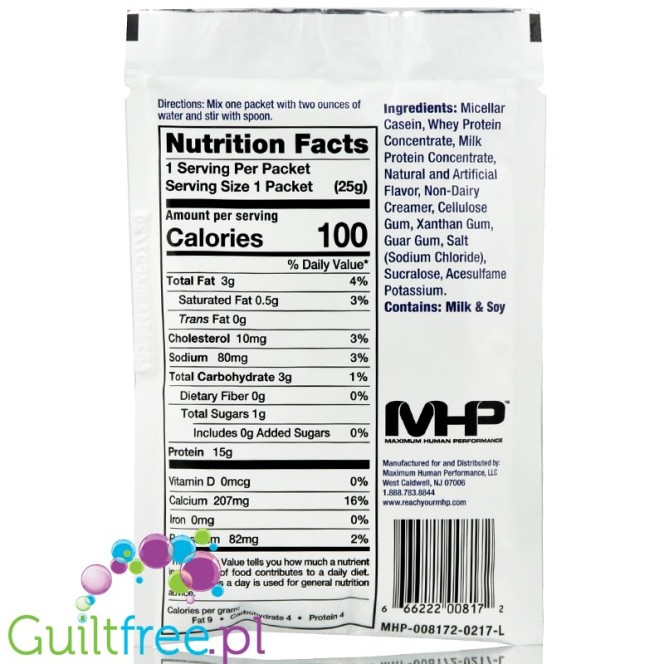 MHP Protein Pudding Vanilla Frosting