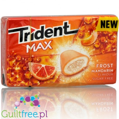 Trident Max Frost Mandarin sugra free chewin gum