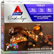 Atkins Endulge Pecan Caramel Clusters -orzechy pekan & karmel w czekoladzie PUDEŁKO