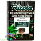 Ricola Mouthwateringly Good Swiss Herbal Sweets Luxurious Liquorice Sugar Free 45g