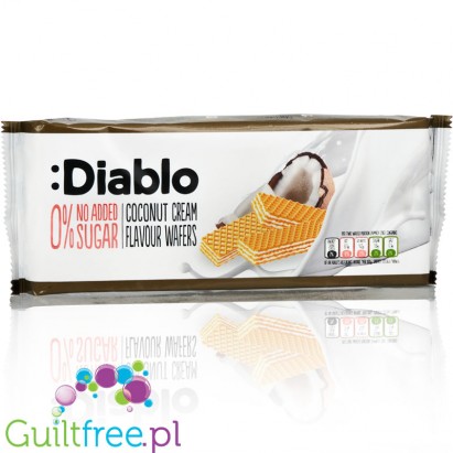 Diablo no added sugar coconut cream waffers