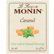 Monin Zero Calorie Natural Flavoring, Caramel syrup
