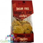 Karumu sugar free orange flat cookies with chocolate