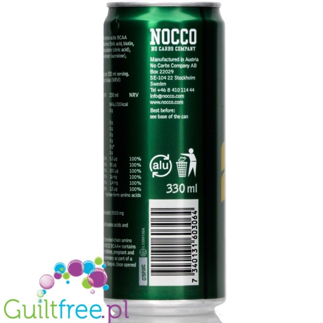 NOCCO BCAA+ Citrus/Eldeflower