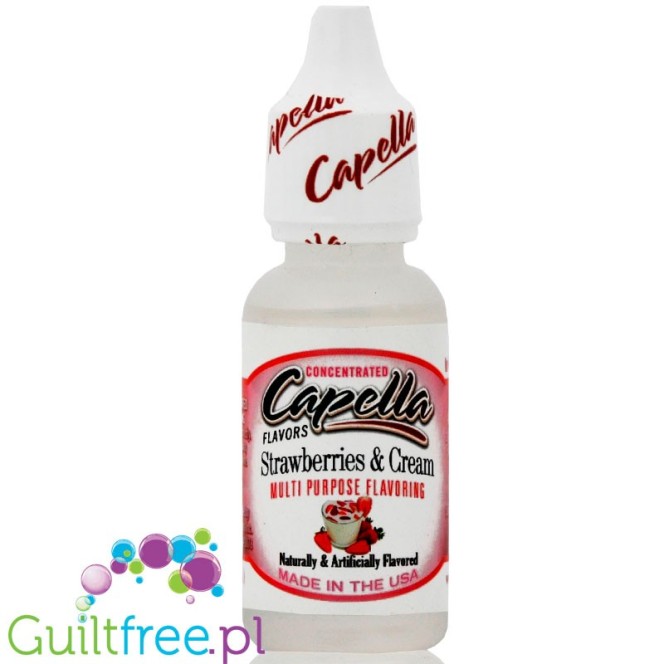 Capella Flavors Strawberries & Cream Flavor Concentrate - Concentrated sugar-free and fat-free food flavors