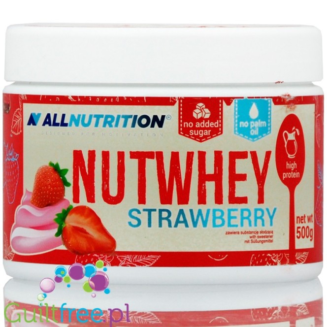AllNutrition Nutwhey Strawberry just 1g sugar