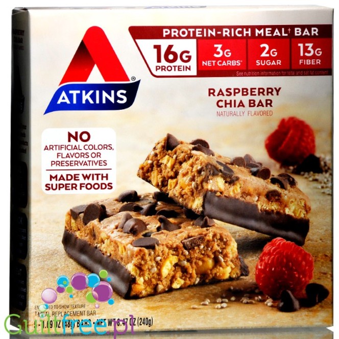 Atkins Meal Raspberry Chia box