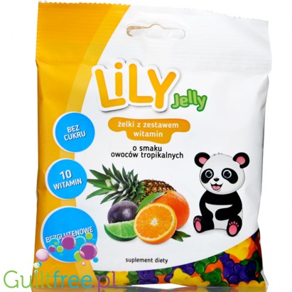 LiLY sugar free jellies with vitamins, tropical fruits flavors