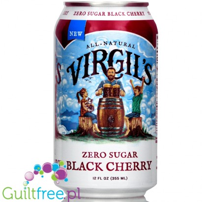 Virgil's Zero Sugar Free - Black Cherry Soda 12oz (355ml)