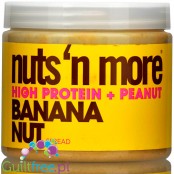 Nuts 'N More Banana Nut Masło Orzechowe z ksylitolem i białkiem WPI