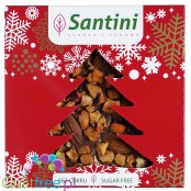 Santini Christmas - sugar free dark chocolate with almonds, sweetened with xylitol, 72% coca