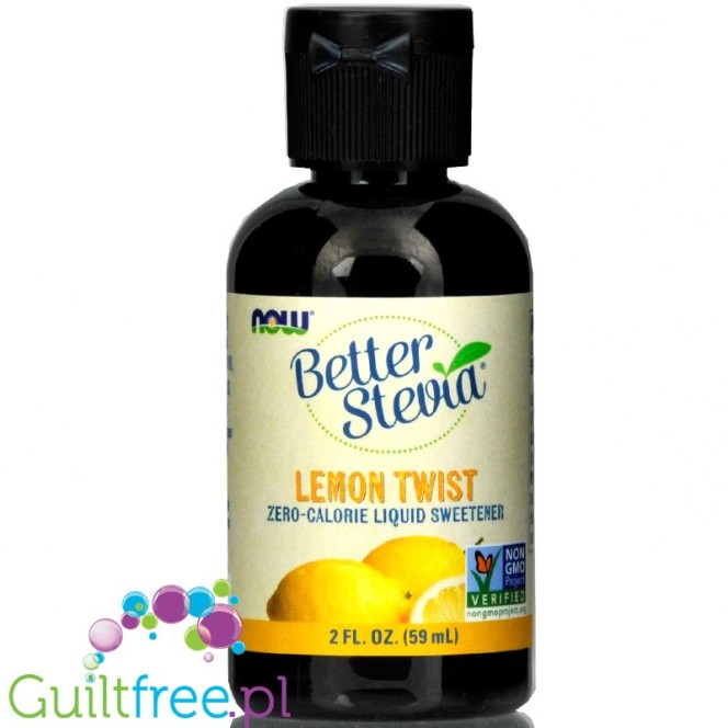 Better Stevia Liquid Lemon Twist - organiczny cytrynowy słodzik stewiowy w płynie