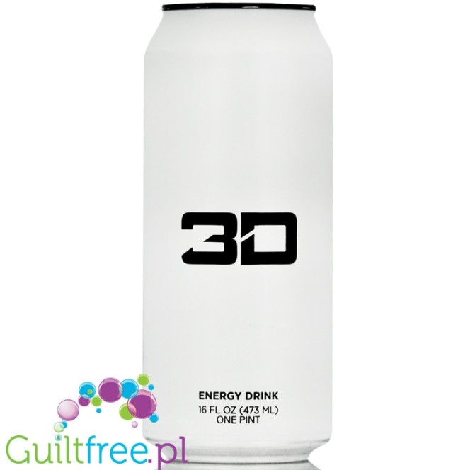 3D White sugar free energy drink