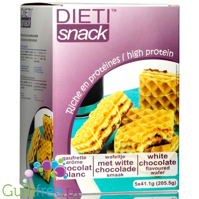 Dieti Meal Snack high protein waffer with White Chocolate cream