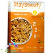 Nutritious Living StaySteady Cereal, Maple Pecan  - Breakfast cereals enriched with protein and fiber, with pecan nuts