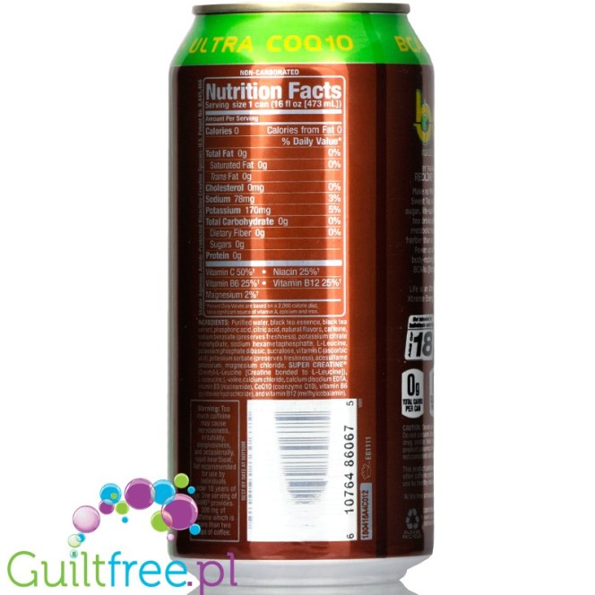 VPX Bang Lemon Drop Sweet Tea sugar free energy drink with BCAA, SuperCreatine and CoQ10