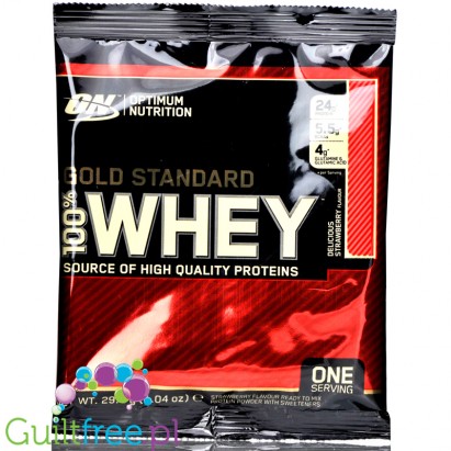 Optimum Nutrition, Whey Gold Standard 100%, Strawberry, saszetka 25g
