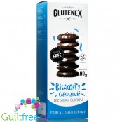Glutenex bezglutenowe biszkopty w czekoladzie bez cukru