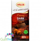 Valor sugar free dark chcolate with stevia with truffle filling