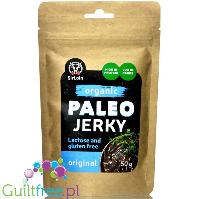 Sirloin SUSZONA WOŁOWINA PALEO TRADYCYJNA BEZGLUTENOWA BIO 50g