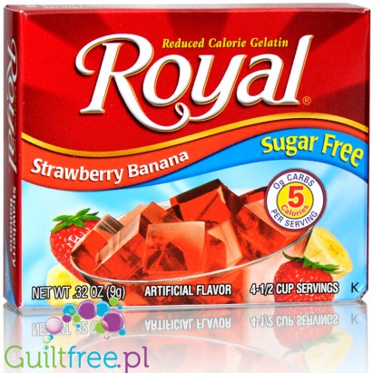 Royal Gelatin Strawberry Banana Sugar Free 0.32oz
