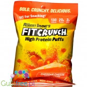 Robert Irvine's Fit Crunch Puffs, Cheddar Cheese - proteinowe chrupki BBQ
