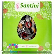 Santini Easter, sugar free dark chocolate with cherries, coconut and almonds