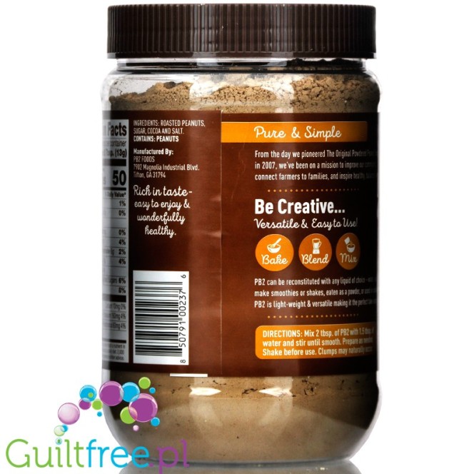 PB2 Pure Peanut Butter Powder - [2 lb/32 oz Jar] - No Added Sugar, No Added  Salt, No Added Preservatives - 100% All Natural Roasted Peanuts - 6g of