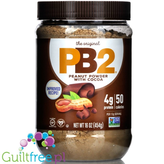 PB2 Original Powdered Peanut Butter - [2 Lb/32oz Jar] 6g of Protein, 90%  Less Fat, Certified Gluten Free, Only 60 Calories per Serving, Perfect for