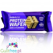 BioTech Protein Wafer Vanilla - proteinowe wafelki 43% białka z kremem waniliowym bez cukru