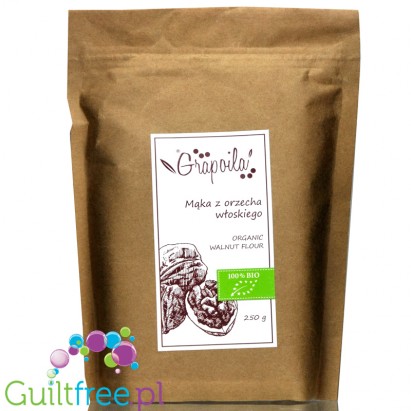 Grapolia organic highly defatted walnut flour